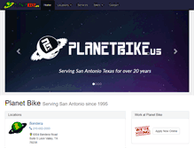 Tablet Screenshot of planetbike.us